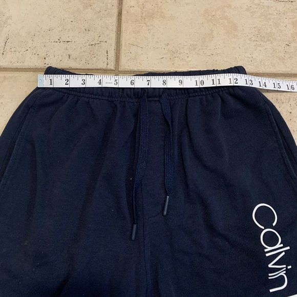 Calvin Klein Navy Blue Sweat Shorts - Size S - Picture 4 of 4